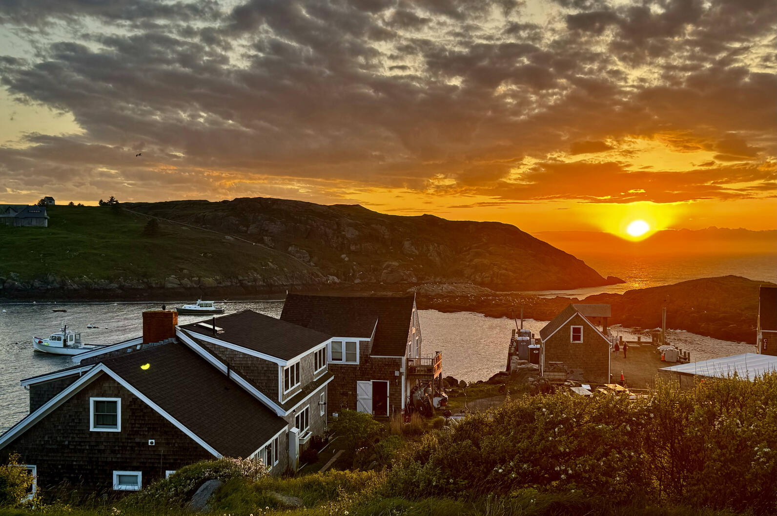 Sunrise over Monhegan