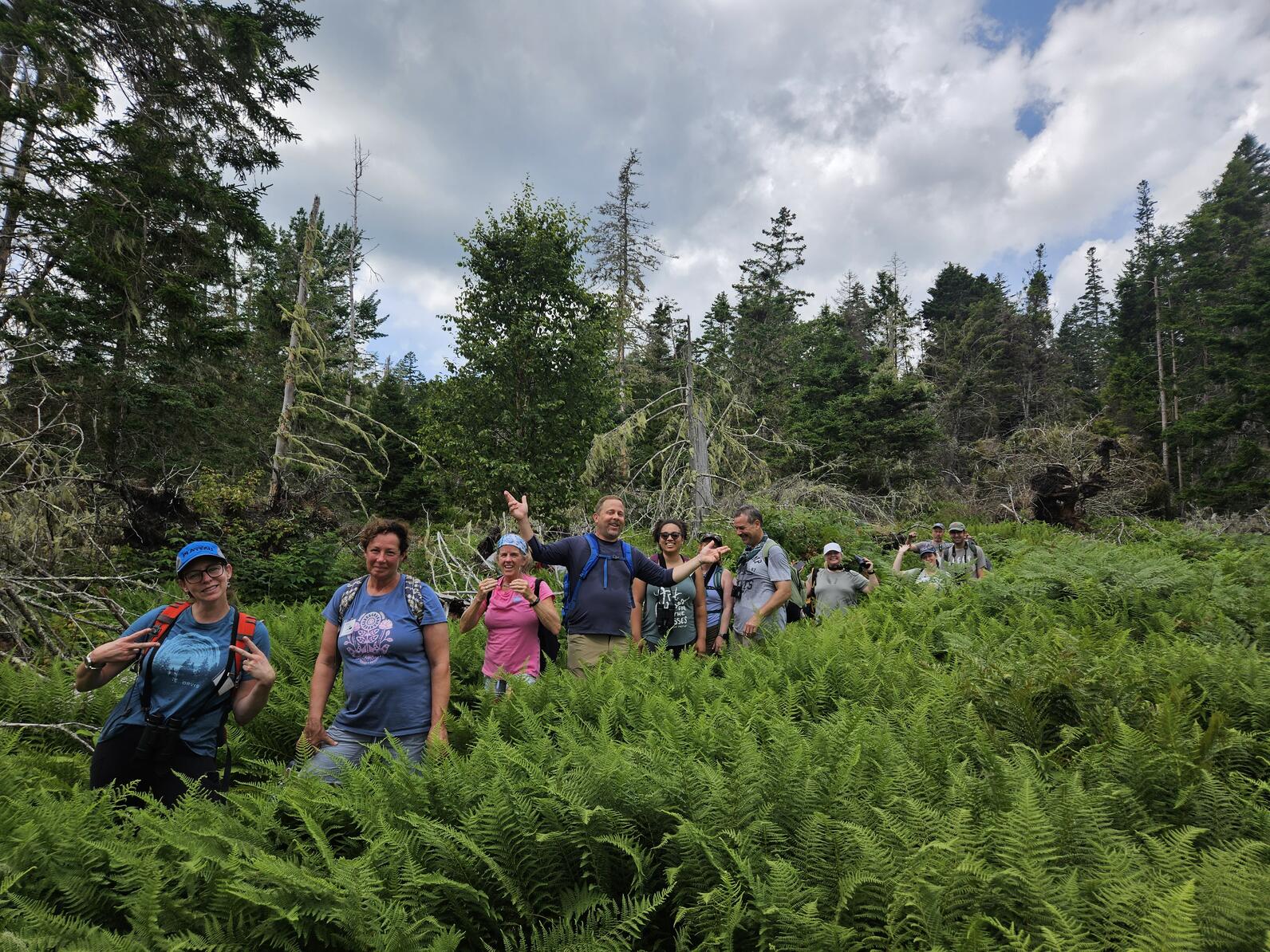 Campers exploring Hog Island