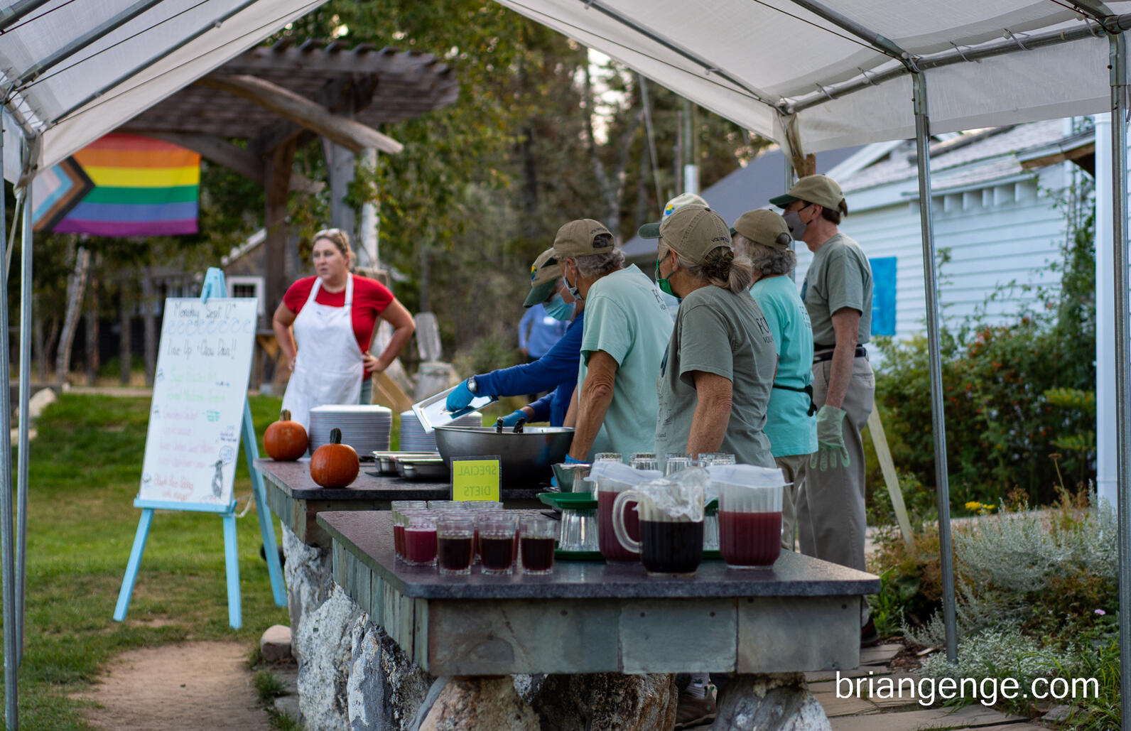 Chow Line at Hog Island