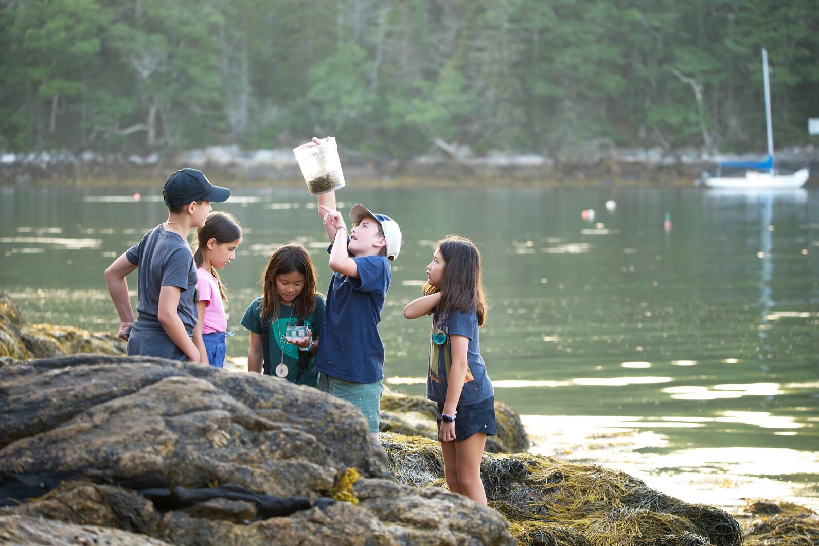 Kids and Marine Specimens - Family Camp 2