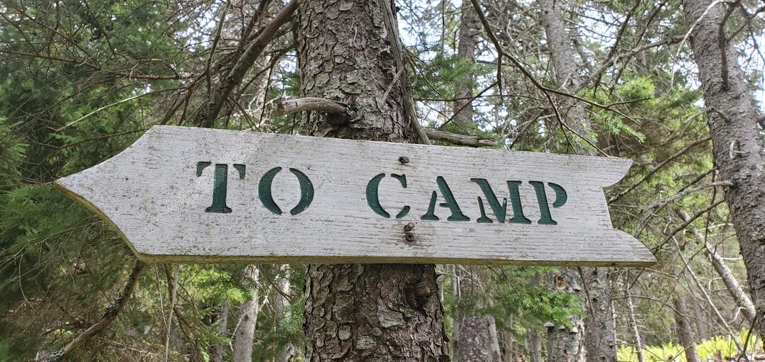 To Camp Sign